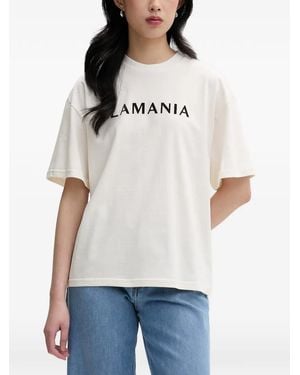 La Mania Chuck Logo-Print T-Shirt - White