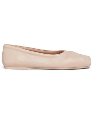 Marni Bow-Detail Ballerina Shoes - Pink