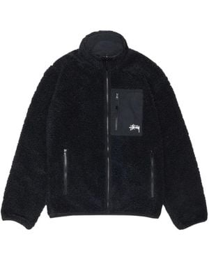 Stussy Wendbare Sherpa-Jacke - Blau