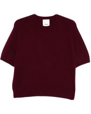 Allude Short-sleeved Top - レッド