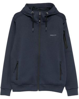 Murphy & Nye Zip-Up Drawstring Hoodie - Blue