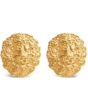 freya rose Lion Studs Earrings - Metallic