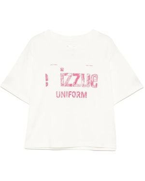 Izzue T-Shirt Con Logo - Rosa