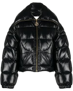 Patou Cropped Puffer Jacket - Black