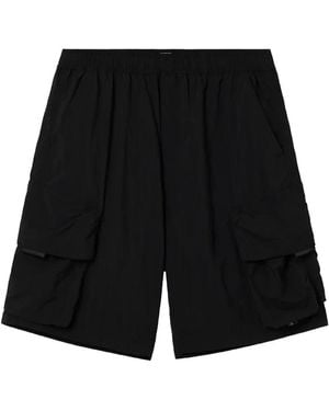 Izzue Cargo-Pocket Shorts - Black