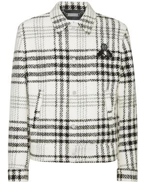 Philipp Plein Checked Jacket - Grey