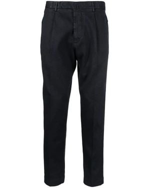 Dell'Oglio Pleated Tapered-Leg Pants - Blue
