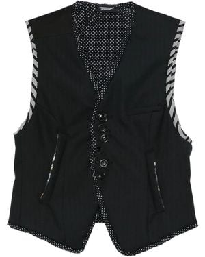 Undercover Paneled Waistcoat - Black