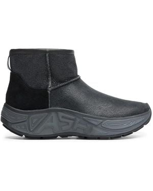Ash Everest Panelled-Leather Ankle Boots - Black