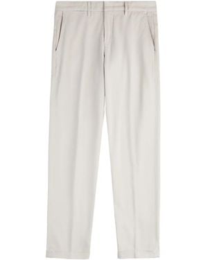 Fay Belt-Loops Chino Pants - White