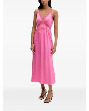Never Fully Dressed Spitzenkleid Mit V-Ausschnitt - Pink