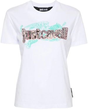 Just Cavalli T-shirts And Polos - White