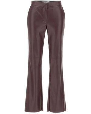 Kaos Flared Broek Van Imitatieleer - Paars