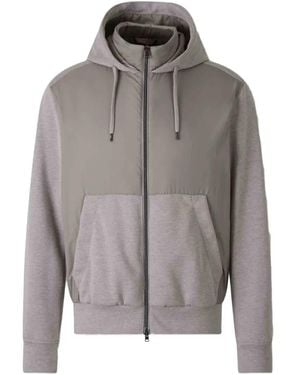Herno Sweat Zippé À Capuche - Grey