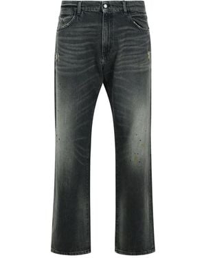 AMISH James Distressed Regular Jeans - Grey