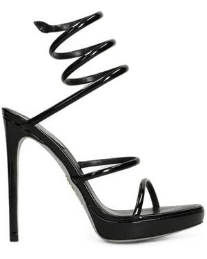 Rene Caovilla Cleo Platform Sandals - Black