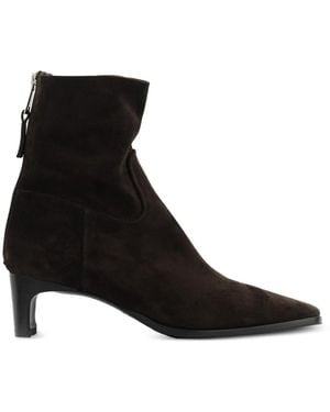 Elena Iachi Suede Ankle Boots - Black