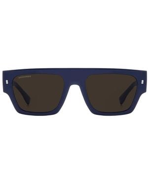 DSquared² Icon Sonnenbrille Mit Eckigem Gestell - Schwarz