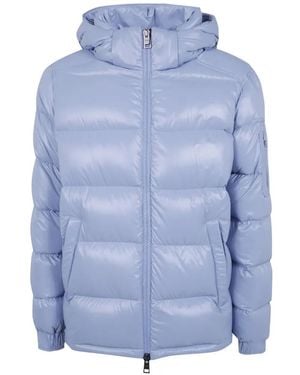 Herno Quilted Hooded Jacket - Blue