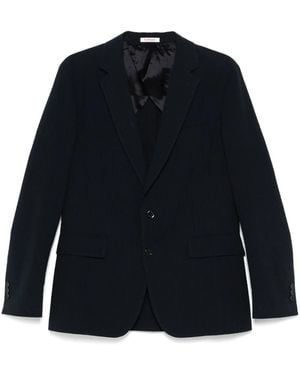 Fursac Seersucker Blazer - Blue