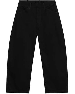 Lemaire Maxi Workwear Wide-Leg-Jeans - Schwarz