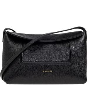 Wandler Logo-Print Cross Body Bag - Black