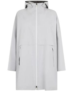 Herno Hooded Zip Jacket - Grey