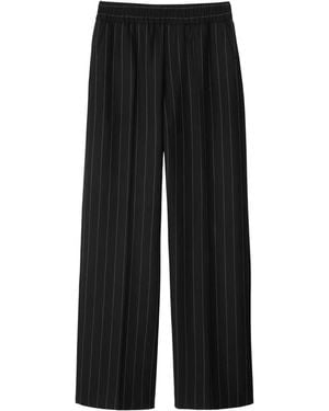 Burberry Pinstriped Trousers - Black
