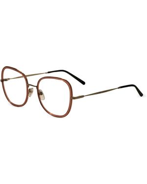 Marc Jacobs Geometric-Frame Glasses - Brown
