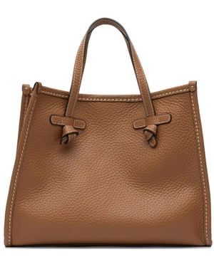 Gianni Chiarini Knotted Leather Tote Bag - Brown