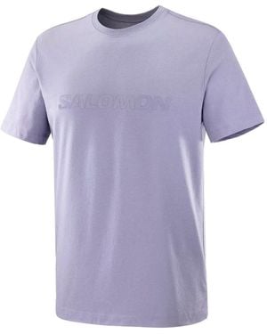 Salomon Embossed Logo T-Shirt - Purple