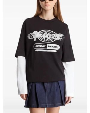 KTZ Camiseta New York Yankees De Manga A Capas - Azul