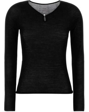 Carven V-neck sweater - Negro