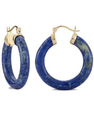 Mateo 14kt Goldohrringe mit Lapis Lazuli - Blau