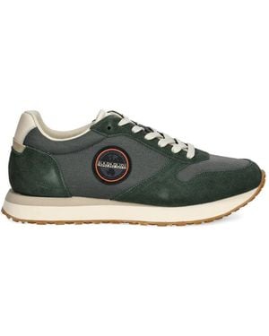 Napapijri Nova Logo-Patch Trainers - Green