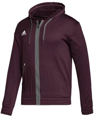 adidas Team Issue Zip-Up Hoodie - Purple