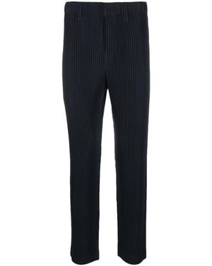 Homme Plissé Issey Miyake Basic ストレートパンツ - ブルー