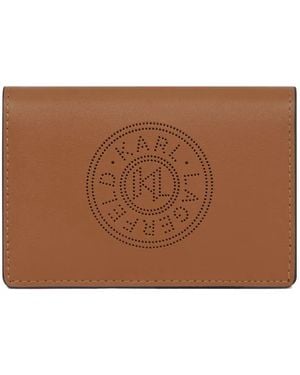 Karl Lagerfeld Tarjetero K/Circle - Marrón
