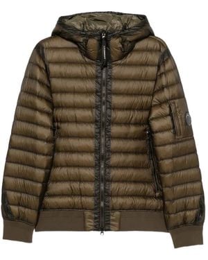 C.P. Company Quilted Hooded Jacket - Green