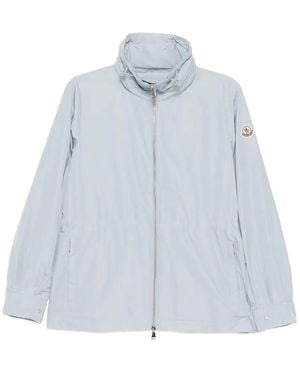 Moncler Veste Enette Zippée À Capuche - Blue