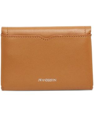 JW Anderson Loafer-Folding Card Holder - Brown