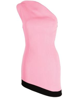 V:PM ATELIER Abito Corto Nia Monospalla Asimmetrico - Rosa
