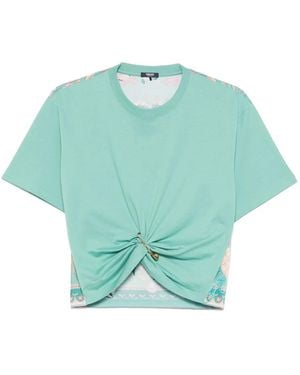 Versace 'Underwater Barocco' T-Shirt - Green