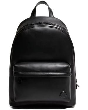 Moncler Carlo Leather Backpack - Black