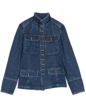 Polo Ralph Lauren Veste En Jean À Boutonnière - Blue