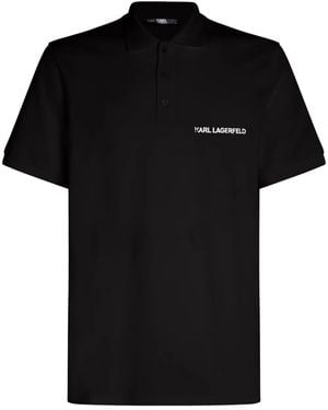 Karl Lagerfeld Poloshirt Aus Bio-Baumwolle - Schwarz