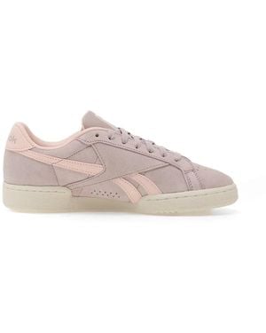 Reebok Baskets Club C Grounds À Logo - Pink