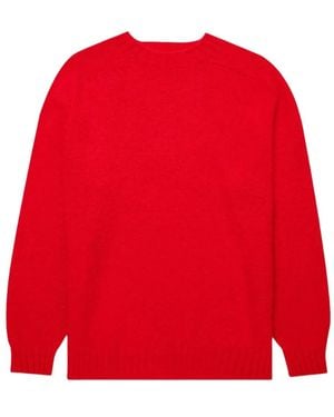 Sunspel Ribbed-Knit Sweater - Red