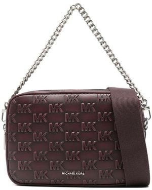 Michael Kors Logo-plaque Chain-strap Shoulder Bag - Purple