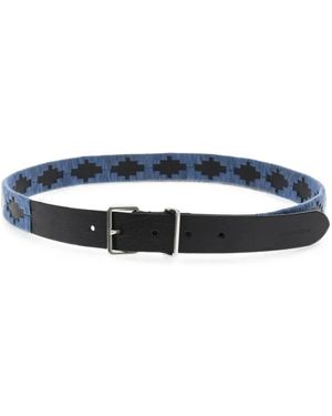 DSquared² Logo-Debossed Belt - Blue